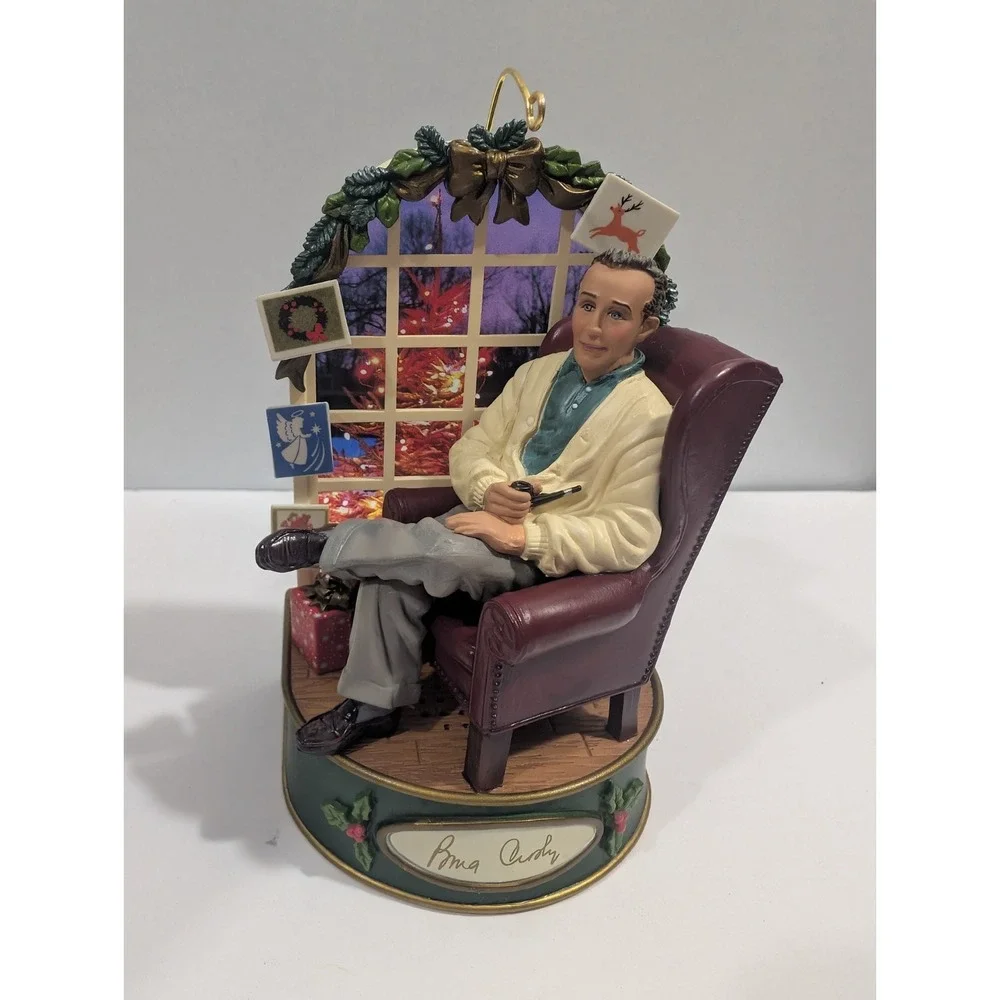 Carlton Cards Bing Crosby Christmas Crooners Ornament Musical White Christmas